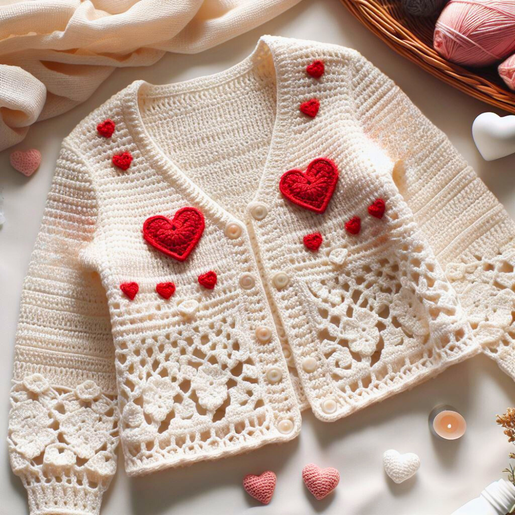 Alle Størrelser Sweetheart Hygge Cardigan – Hækleopskrift